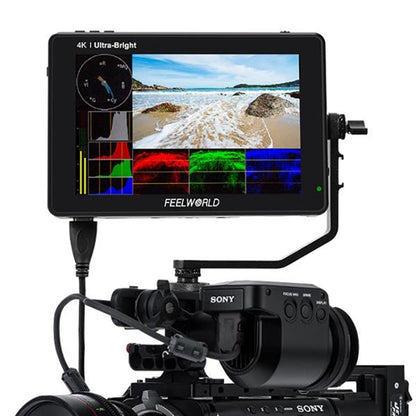 FEELWORLD LUT7 1920x1200 2200 nits 7 นิ้วหน้าจอ IPS HDMI 4K Touch Screen กล้อง Field Monitor, LUT7