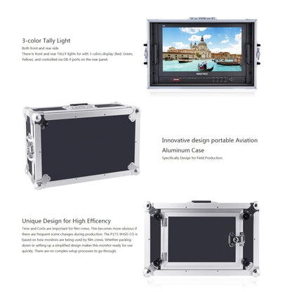 SEETEC P173-9HSD-CO 1920x1080 17.3 นิ้ว SDI / HDMI 4K Broadcast ระดับการถ่ายภาพระดับมืออาชีพกล้อง Field Monitor, P173-9HSD-CO