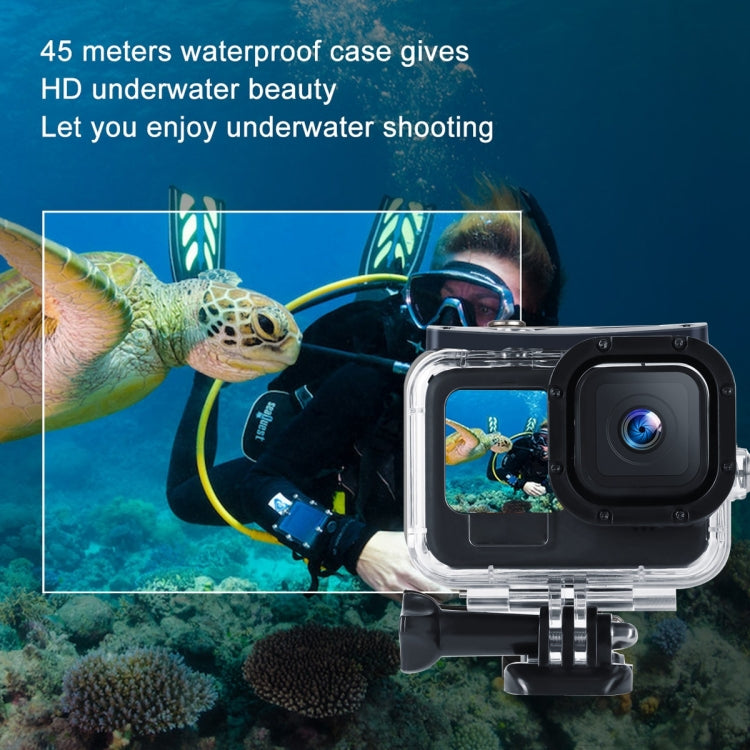 เคสป้องกันที่อยู่อาศัยกันน้ำ 45 ม. พร้อมหัวเข็มขัดพื้นฐานและสกรูสำหรับ GoPro HERO10 Black / HERO9 Black, For GoPro HERO9 Black
