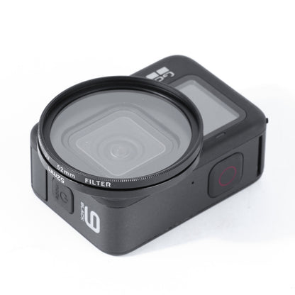 RUIGPRO สำหรับ GoPro HERO10 Black / HERO9 Black Professional 52 มม. ฟิลเตอร์เลนส์ UV พร้อมแหวนอะแดปเตอร์ฟิลเตอร์และฝาปิดเลนส์