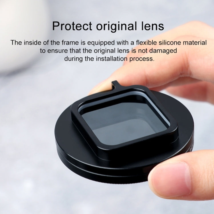 RUIGPRO สำหรับ GoPro HERO10 Black / HERO9 Black Professional 52mm 52mm 10 in 1 UV+ND2+ND4+ND8+Star 8+ +CPL+Yellow/Red/Purple+10X Close-up Lens Filter with Filter Adapter Ring & Lens Cap