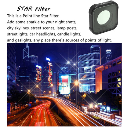 ฟิลเตอร์เลนส์เอฟเฟกต์ดาว JSR KB Series สำหรับ GoPro HERO10 Black / HERO9 Black, Star