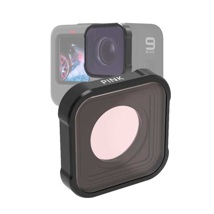 ฟิลเตอร์เลนส์สีดำน้ำ JSR KB Series สำหรับ GoPro HERO10 Black / HERO9 Black, Pink Filter, Magenta Filter, Red Filter