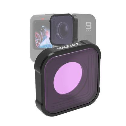ฟิลเตอร์เลนส์สีดำน้ำ JSR KB Series สำหรับ GoPro HERO10 Black / HERO9 Black, Pink Filter, Magenta Filter, Red Filter