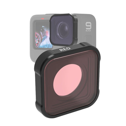 ฟิลเตอร์เลนส์สีดำน้ำ JSR KB Series สำหรับ GoPro HERO10 Black / HERO9 Black, Pink Filter, Magenta Filter, Red Filter
