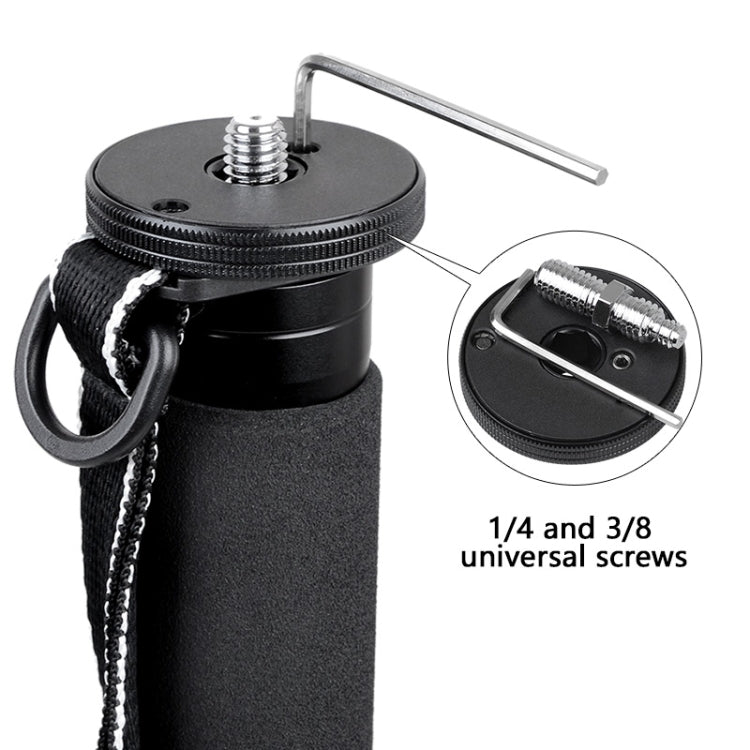 BEXIN MAS325 กล้อง DSLR กลางแจ้งแบบพกพาอลูมิเนียมอัลลอยด์ผู้ถือ Monopod, MAS325