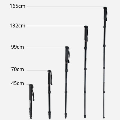 BEXIN MAS325 กล้อง DSLR กลางแจ้งแบบพกพาอลูมิเนียมอัลลอยด์ผู้ถือ Monopod, MAS325