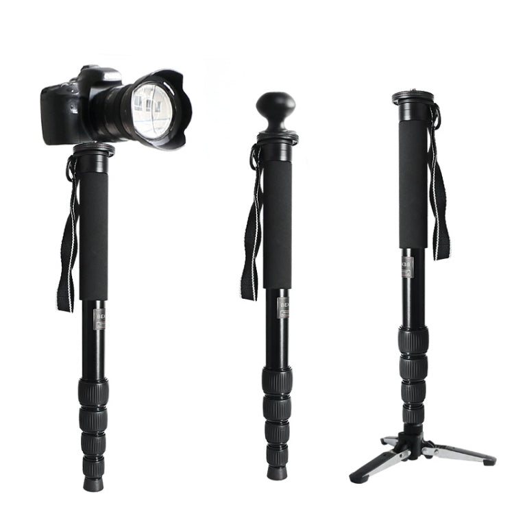 BEXIN MAS325 กล้อง DSLR กลางแจ้งแบบพกพาอลูมิเนียมอัลลอยด์ผู้ถือ Monopod, MAS325