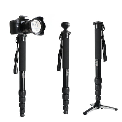 BEXIN MAS325 กล้อง DSLR กลางแจ้งแบบพกพาอลูมิเนียมอัลลอยด์ผู้ถือ Monopod, MAS325