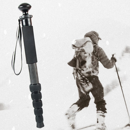 BEXIN P306C แบบพกพากลางแจ้งกล้อง DSLR ผู้ถือ Monopod คาร์บอนไฟเบอร์, P306C