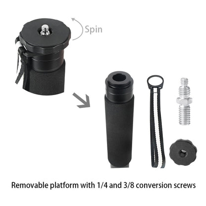 BEXIN P306C แบบพกพากลางแจ้งกล้อง DSLR ผู้ถือ Monopod คาร์บอนไฟเบอร์, P306C