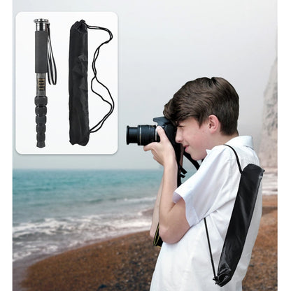BEXIN P306C แบบพกพากลางแจ้งกล้อง DSLR ผู้ถือ Monopod คาร์บอนไฟเบอร์, P306C