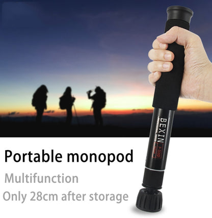 BEXIN P308C แบบพกพากลางแจ้งกล้อง DSLR อลูมิเนียม Monopod Holder, P308C
