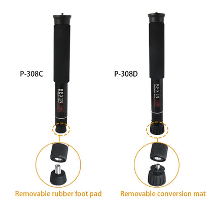 BEXIN P308C แบบพกพากลางแจ้งกล้อง DSLR อลูมิเนียม Monopod Holder, P308C