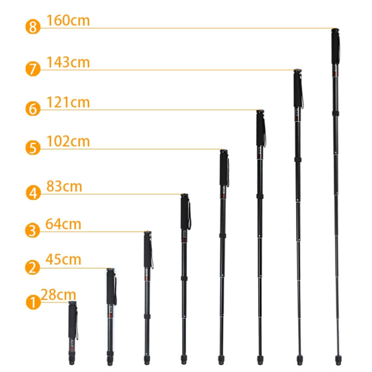 BEXIN P308 กล้อง DSLR กลางแจ้งแบบพกพาอลูมิเนียมอัลลอยด์ผู้ถือ Monopod, P308
