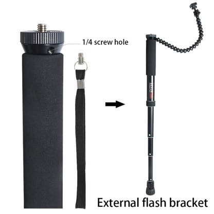 BEXIN P308 กล้อง DSLR กลางแจ้งแบบพกพาอลูมิเนียมอัลลอยด์ผู้ถือ Monopod, P308