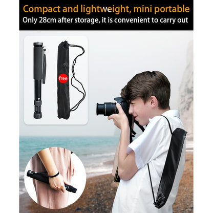 BEXIN P308 กล้อง DSLR กลางแจ้งแบบพกพาอลูมิเนียมอัลลอยด์ผู้ถือ Monopod, P308