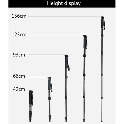 BEXIN MCS285 แบบพกพากลางแจ้ง DSLR กล้อง ผู้ถือ Monopod คาร์บอนไฟเบอร์, MCS285