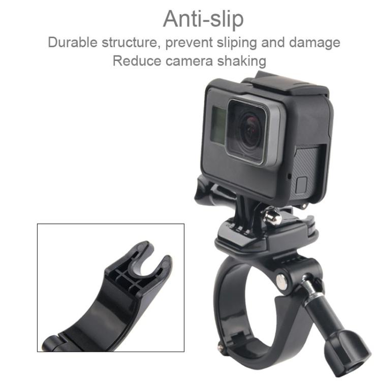 GP434 ขนาดใหญ่จักรยานรถจักรยานยนต์มือจับยึดภูเขาสำหรับ GoPro Hero11 สีดำ / HERO10 สีดำ / 9 สีดำ / 8 สีดำ / 7 / 6 / 5 / 5 เซสชัน / 4 เซสชัน / 4 /3 + / 3 /2 /1, DJI Osmo การกระทำและอื่น ๆกล้องแอ็คชั่น, GP434