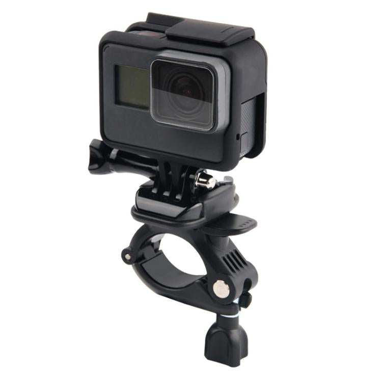 GP435 ขนาดเล็กจักรยานรถจักรยานยนต์มือจับยึดภูเขาสำหรับ GoPro Hero11 สีดำ / HERO10 สีดำ / 9 สีดำ / 8 สีดำ / 7 / 6 / 5 / 5 เซสชัน / 4 เซสชัน / 4 /3 + / 3 /2 /1, DJI Osmo การกระทำและอื่น ๆกล้องแอ็คชั่น, GP435