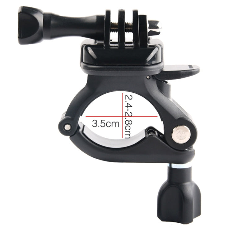 GP435 ขนาดเล็กจักรยานรถจักรยานยนต์มือจับยึดภูเขาสำหรับ GoPro Hero11 สีดำ / HERO10 สีดำ / 9 สีดำ / 8 สีดำ / 7 / 6 / 5 / 5 เซสชัน / 4 เซสชัน / 4 /3 + / 3 /2 /1, DJI Osmo การกระทำและอื่น ๆกล้องแอ็คชั่น, GP435