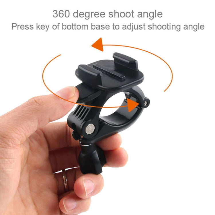 GP435 ขนาดเล็กจักรยานรถจักรยานยนต์มือจับยึดภูเขาสำหรับ GoPro Hero11 สีดำ / HERO10 สีดำ / 9 สีดำ / 8 สีดำ / 7 / 6 / 5 / 5 เซสชัน / 4 เซสชัน / 4 /3 + / 3 /2 /1, DJI Osmo การกระทำและอื่น ๆกล้องแอ็คชั่น, GP435