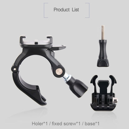 GP435 ขนาดเล็กจักรยานรถจักรยานยนต์มือจับยึดภูเขาสำหรับ GoPro Hero11 สีดำ / HERO10 สีดำ / 9 สีดำ / 8 สีดำ / 7 / 6 / 5 / 5 เซสชัน / 4 เซสชัน / 4 /3 + / 3 /2 /1, DJI Osmo การกระทำและอื่น ๆกล้องแอ็คชั่น, GP435