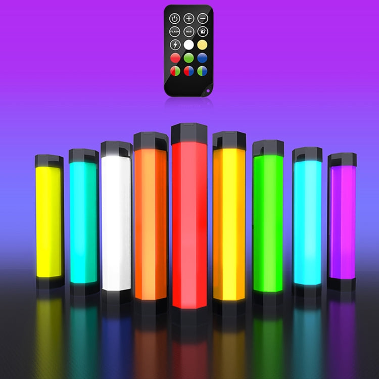 LUXCeO RGB สีสันภาพ LED Stick Video Light APP ควบคุมอุณหภูมิสีปรับได้กันน้ำมือถือ LED เติมแสงพร้อมรีโมทคอนโทรล, P200 RGB