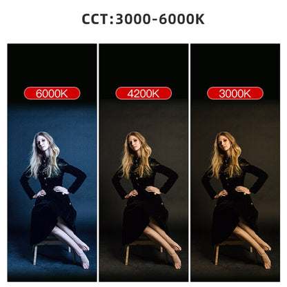 LUXCeO RGB สีสันภาพ LED Stick Video Light APP ควบคุมอุณหภูมิสีปรับได้กันน้ำมือถือ LED เติมแสงพร้อมรีโมทคอนโทรล, P200 RGB