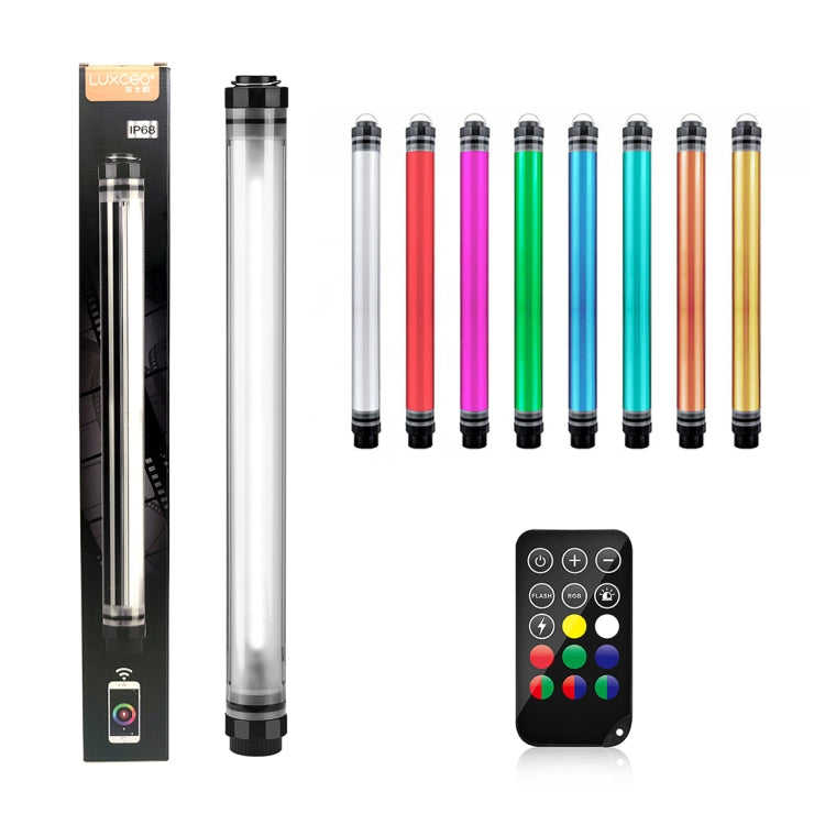 LUXCeO P7RGB Pro ภาพสีสันสดใส LED Stick ไฟวิดีโอ APP ควบคุมอุณหภูมิสีที่ปรับได้กันน้ำมือถือ LED เติมแสงด้วยรีโมทคอนโทรล, P7RGB Pro