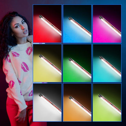 LUXCeO P7RGB Pro ภาพสีสันสดใส LED Stick ไฟวิดีโอ APP ควบคุมอุณหภูมิสีที่ปรับได้กันน้ำมือถือ LED เติมแสงด้วยรีโมทคอนโทรล, P7RGB Pro