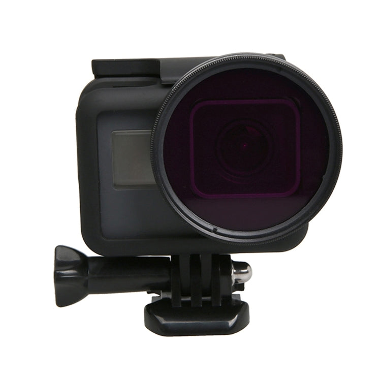 สำหรับกล้อง GoPro HERO5 Sport Action Proffesional ตัวกรองเลนส์ 52 มม. (CPL + UV + ND8 + ND2 + ดาว 8 + แดง + เหลือง + FLD / สีม่วง) และแหวนอะแดปเตอร์เคสกันน้ำ, 10 in 1