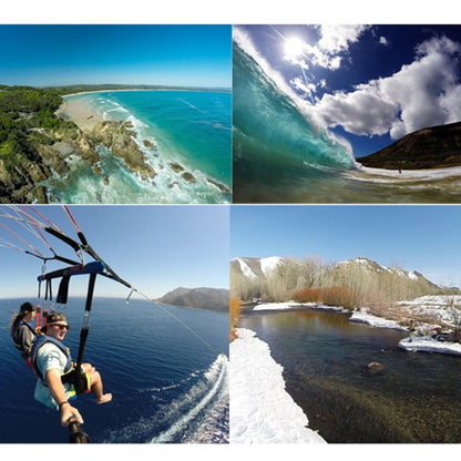 สำหรับกล้อง GoPro HERO5 Sport Action Proffesional ตัวกรองเลนส์ 52 มม. (CPL + UV + ND8 + ND2 + ดาว 8 + แดง + เหลือง + FLD / สีม่วง) และแหวนอะแดปเตอร์เคสกันน้ำ, 10 in 1