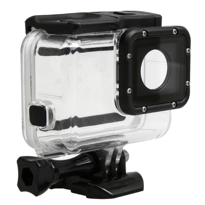 สำหรับ GoPro HERO5 30m เคสกันน้ำ PC และ ABS + ฝาครอบด้านหลังแบบสัมผัสพร้อมหัวเข็มขัดแบบพื้นฐานและสกรูแบบยาวขนาด Backcover: 7 x 6 ซม., Protective Case