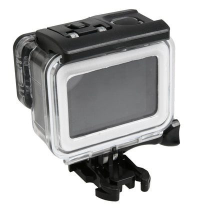 สำหรับ GoPro HERO5 30m เคสกันน้ำ PC และ ABS + ฝาครอบด้านหลังแบบสัมผัสพร้อมหัวเข็มขัดแบบพื้นฐานและสกรูแบบยาวขนาด Backcover: 7 x 6 ซม., Protective Case