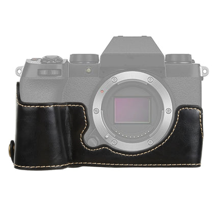 1/4 นิ้วด้ายหนัง PU กล้อง ฐานครึ่งเคสสำหรับ FUJIFILM X-S10, For FUJIFILM X-S10, Fr FUJIFILM X-S10