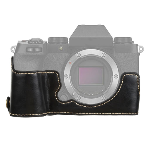 1/4 นิ้วด้ายหนัง PU กล้อง ฐานครึ่งเคสสำหรับ FUJIFILM X-S10, For FUJIFILM X-S10, Fr FUJIFILM X-S10