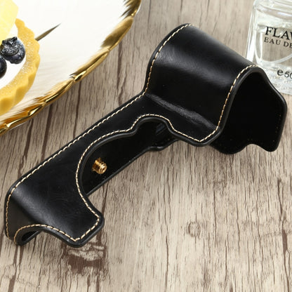 1/4 นิ้วด้ายหนัง PU กล้อง ฐานครึ่งเคสสำหรับ FUJIFILM X-S10, For FUJIFILM X-S10, Fr FUJIFILM X-S10