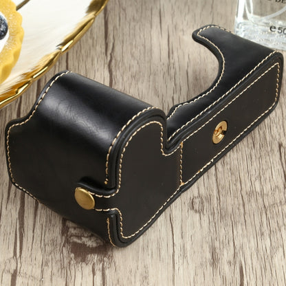 1/4 นิ้วด้ายหนัง PU กล้อง ฐานครึ่งเคสสำหรับ FUJIFILM X-S10, For FUJIFILM X-S10, Fr FUJIFILM X-S10