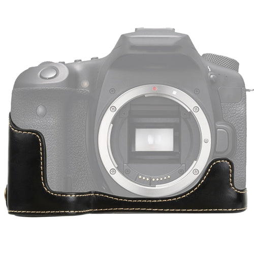 1/4 นิ้วด้ายหนัง PU กล้อง ฐานครึ่งเคสสำหรับ Canon EOS 90D, For Canon EOS 90D