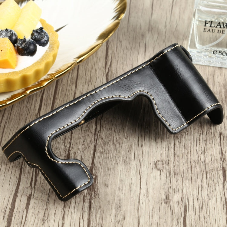 1/4 นิ้วด้ายหนัง PU กล้อง ฐานครึ่งเคสสำหรับ FUJIFILM X-T4, For FUJIFILM X-T4