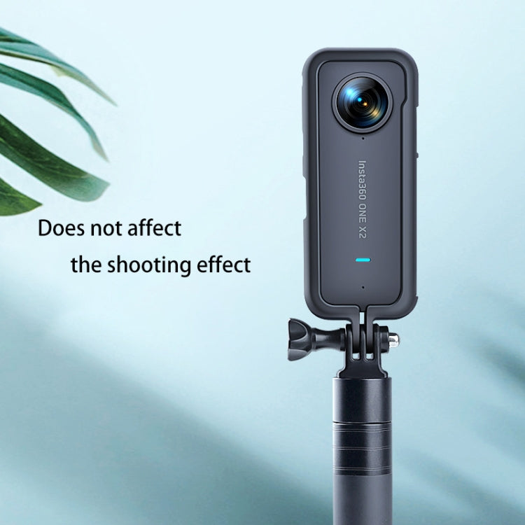 กรงยึดกรอบป้องกันพลาสติก PC พร้อมอะแดปเตอร์ฐานขาตั้งกล้องสำหรับ Insta360 One X2, For Insta360 One X2