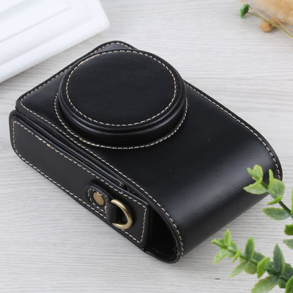 กระเป๋าใส่กล้องหนัง PU แนวตั้งพลิกตัวเต็มพร้อมสายคล้องสำหรับ Ricoh GR III / GRII, Sony ZV-1 / DSC-RX100M7 / RX100M6 / RX100M5 / RX100M2, For Ricoh GR III