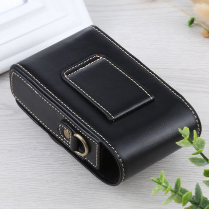 กระเป๋าใส่กล้องหนัง PU แนวตั้งพลิกตัวเต็มพร้อมสายคล้องสำหรับ Ricoh GR III / GRII, Sony ZV-1 / DSC-RX100M7 / RX100M6 / RX100M5 / RX100M2, For Ricoh GR III