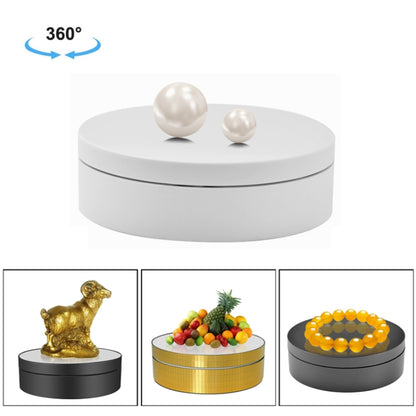 12 ซม.360 องศาหมุนแผ่นเสียง Matte ไฟฟ้าขาตั้งจอแสดงผลอุปกรณ์ถ่ายภาพวิดีโอ Turntable, โหลด: 3 กก, 12cm Matte Black, 12cm Matte White