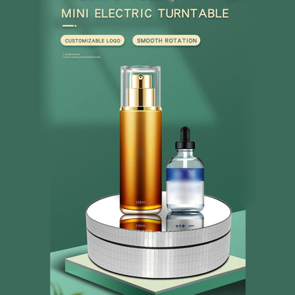 12 ซม.360 องศาหมุนแผ่นเสียง Matte ไฟฟ้าขาตั้งจอแสดงผลอุปกรณ์ถ่ายภาพวิดีโอ Turntable, โหลด: 3 กก, 12cm Matte Black, 12cm Matte White