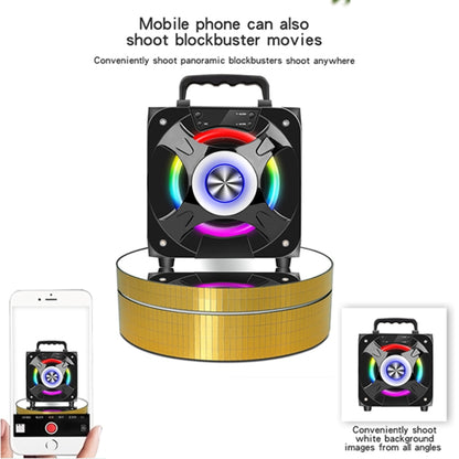 12 ซม.360 องศาหมุนแผ่นเสียง Matte ไฟฟ้าขาตั้งจอแสดงผลอุปกรณ์ถ่ายภาพวิดีโอ Turntable, โหลด: 3 กก, 12cm Matte Black, 12cm Matte White