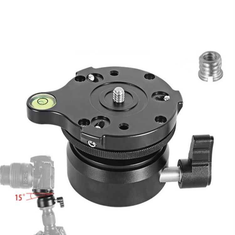 BEXIN DY-60N 3/8 นิ้วโดม Professional ขาตั้งกล้อง Leveling 360 องศา Panorama ฐานระดับฟองสบู่และอะแดปเตอร์สกรู 3/8 นิ้ว, DY-60N 3/8 inch