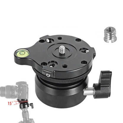 BEXIN DY-60N 3/8 นิ้วโดม Professional ขาตั้งกล้อง Leveling 360 องศา Panorama ฐานระดับฟองสบู่และอะแดปเตอร์สกรู 3/8 นิ้ว, DY-60N 3/8 inch