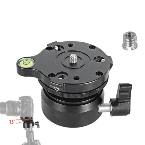 BEXIN DY-60N 3/8 นิ้วโดม Professional ขาตั้งกล้อง Leveling 360 องศา Panorama ฐานระดับฟองสบู่และอะแดปเตอร์สกรู 3/8 นิ้ว, DY-60N 3/8 inch